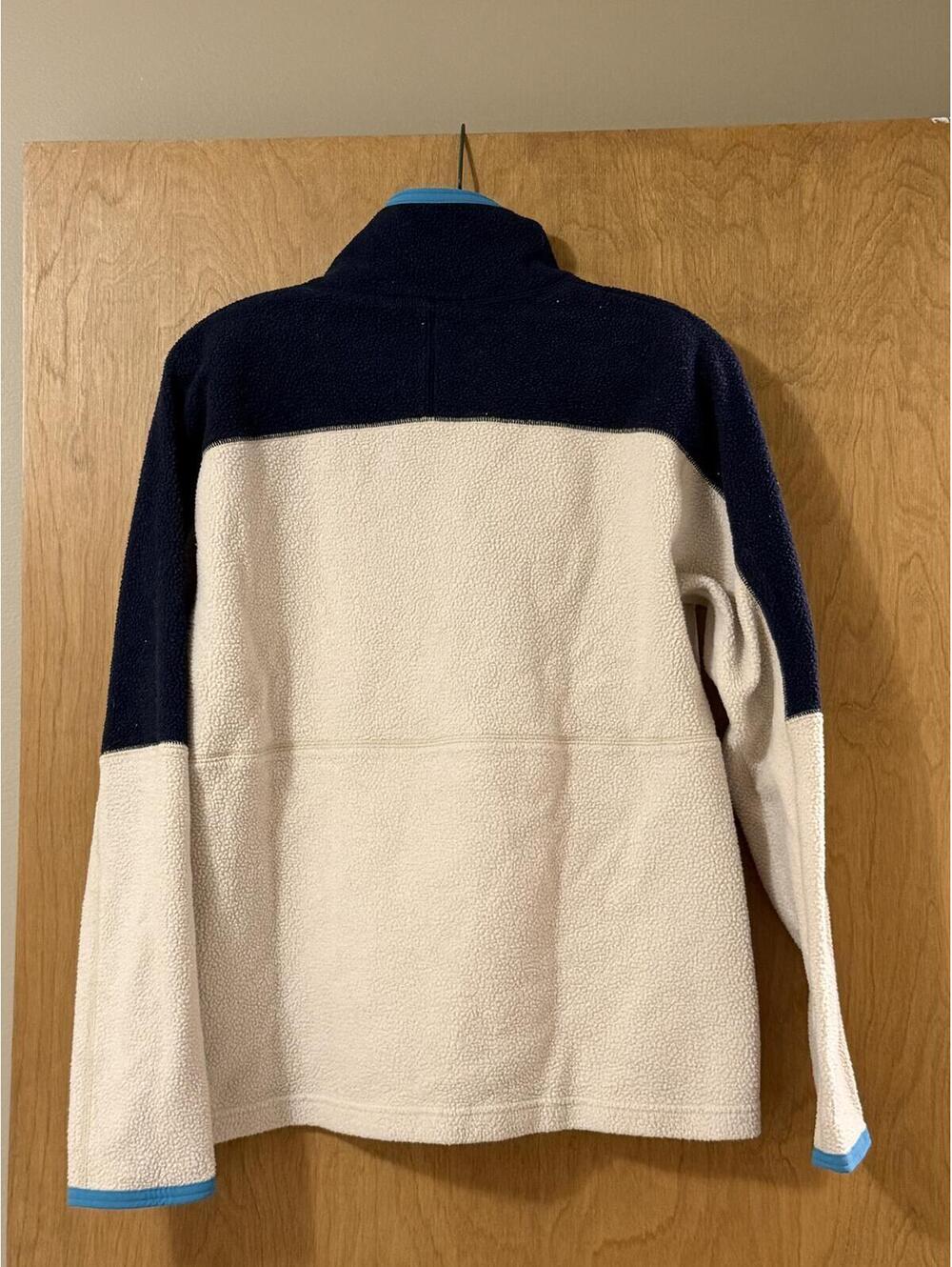 Cotopaxi Dorado Half-Zip Fleece Pullover Men's Medium Cream Navy Blue - Picture 2 of 6